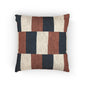 French Flag Striped Woven Block Pattern Pillow | France Navy Rust Cream Pillow - Proud & Loyal