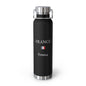French Heritage Insulated Water Bottle, Copper Lined, Custom Thermos, France Flag Metal Travel Flask, Personalized Name - Proud & Loyal