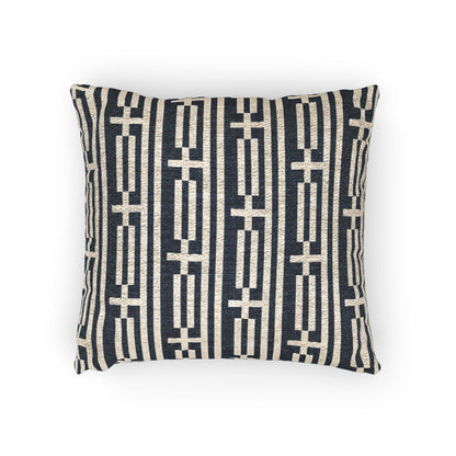 Greece Flag Woven Star Motif Pillow | Greek Flag Throw Cushion - Proud & Loyal