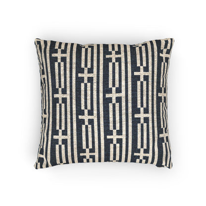 Greece Flag Woven Star Motif Pillow | Greek Flag Throw Cushion - Proud & Loyal