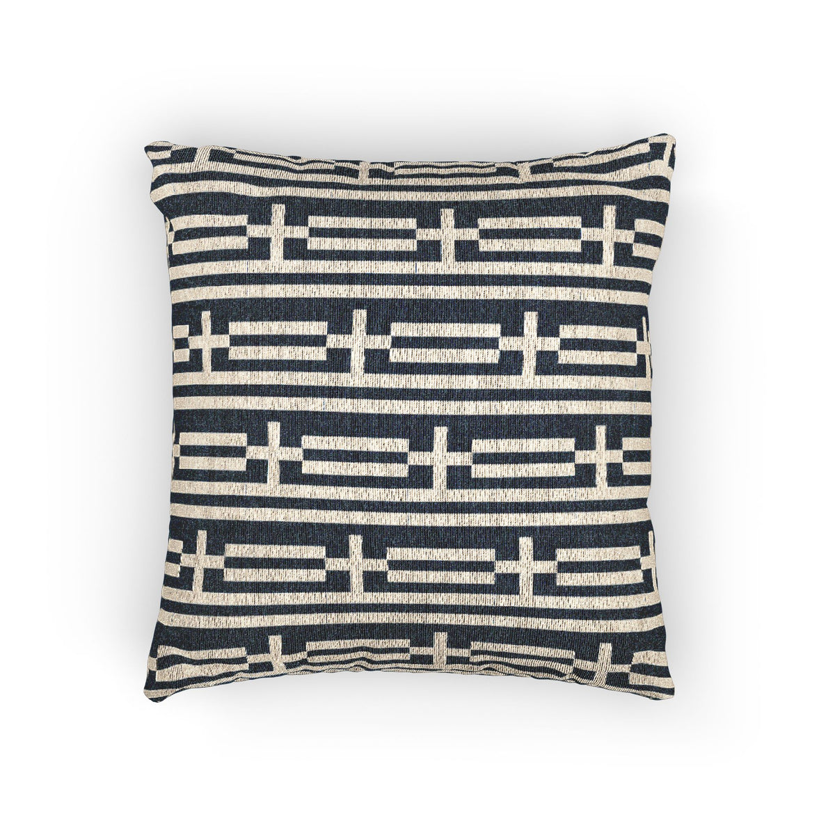 Greece Flag Woven Star Motif Pillow | Greek Flag Throw Cushion - Proud & Loyal
