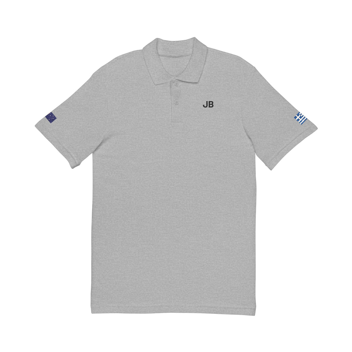 Greek Australian Embroidered Polo Shirt | Greece Australia Dual Heritage Polo | Personalized Initials | Two Flag Heritage Gift - Proud & Loyal