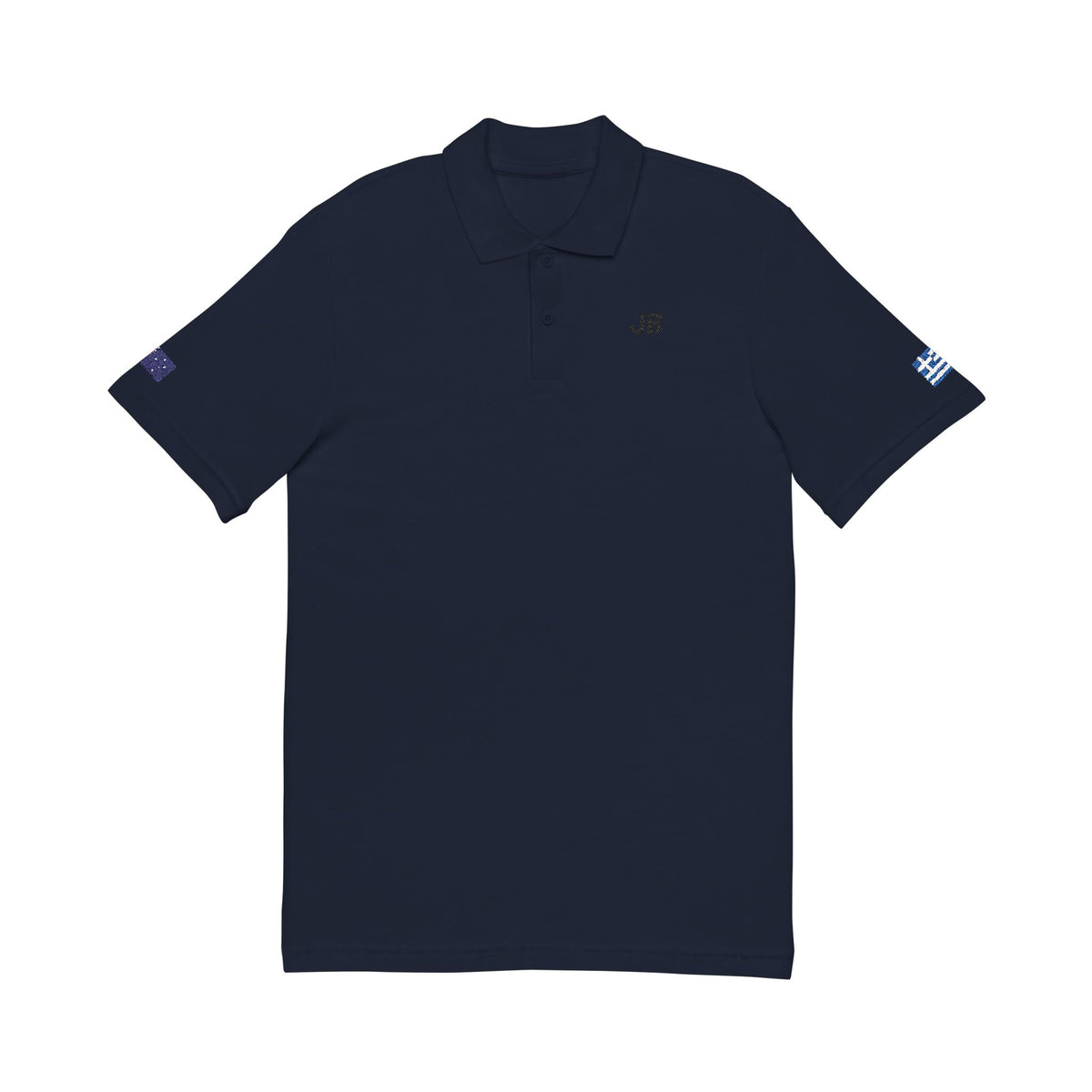 Greek Australian Embroidered Polo Shirt | Greece Australia Dual Heritage Polo | Personalized Initials | Two Flag Heritage Gift - Proud & Loyal