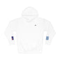 Greek Australian Flag Fleece Hoodie | Greece Australia Dual Heritage Gift | Personalized Initials | Embroidered Sleeve Flags - Proud & Loyal