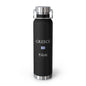 Greek Heritage Insulated Water Bottle, Copper Lined, Custom Thermos, Greece Flag Metal Travel Flask, Personalized Name - Proud & Loyal