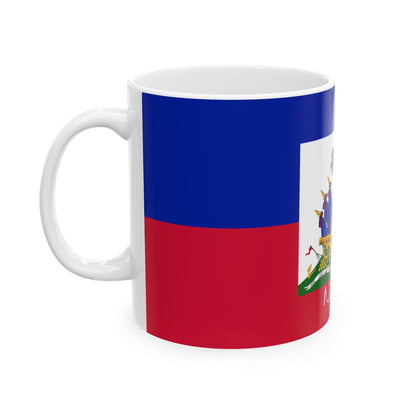 Haiti Flag Coat of Arms Mug | Haitian Flag Ceramic Mug - Proud & Loyal