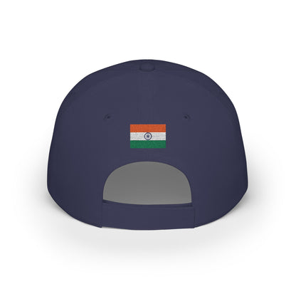India Embroidered Cap, Indian Flag Hat, Patriotic Baseball Cap, Indian Pride Cotton Hat, Unisex Gift, Low Profile Cotton Cap - Proud & Loyal