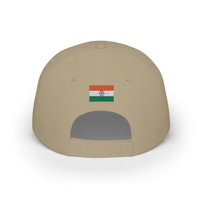 India Embroidered Cap, Indian Flag Hat, Patriotic Baseball Cap, Indian Pride Cotton Hat, Unisex Gift, Low Profile Cotton Cap - Proud & Loyal