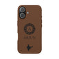 India Vegan Leather iPhone Case, Custom Indian Monogram Cover, Personalized Name Initials iPhone 16 15 14 13 12 Pro Plus, Indian Map Gift - Proud & Loyal