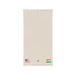Indian American Embroidered Waffle Cotton Throw, Lightweight Cozy Blanket | India USA Neutral Home Accent - Proud & Loyal