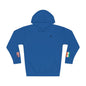 Indian American Flag Fleece Hoodie | India USA Dual Heritage Naturalization Gift | Personalized Initials | Embroidered Sleeve Flags - Proud & Loyal