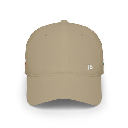 Indian American Flag Hat Personalized Initials | India USA Dual Heritage Embroidered Cap | Low Profile Cotton Baseball Hat - Proud & Loyal