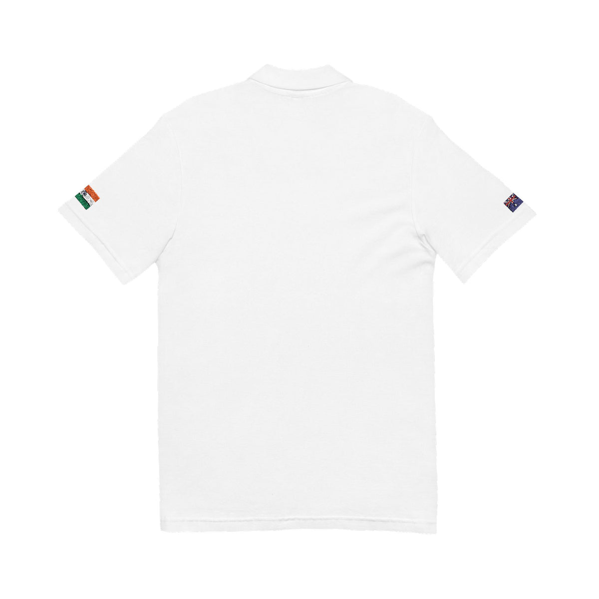 Indian Australian Embroidered Polo Shirt | India Australia Dual Heritage Polo | Personalized Initials | Two Flag Heritage Gift - Proud & Loyal