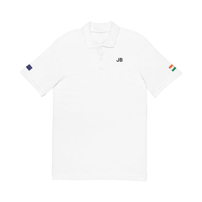 Indian Australian Embroidered Polo Shirt | India Australia Dual Heritage Polo | Personalized Initials | Two Flag Heritage Gift - Proud & Loyal