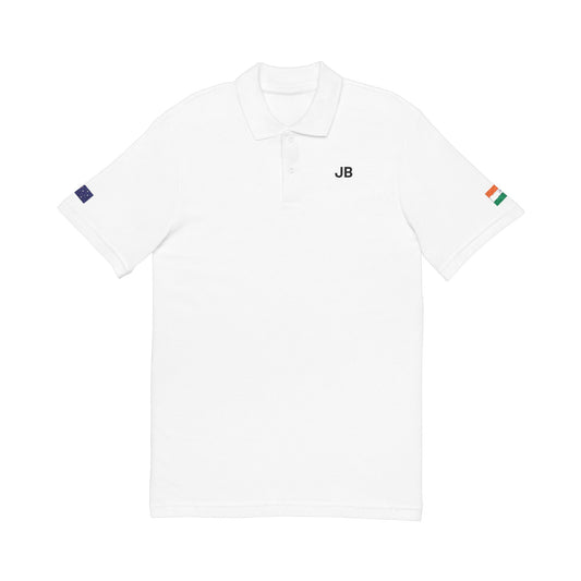 Indian Australian Embroidered Polo Shirt | India Australia Dual Heritage Polo | Personalized Initials | Two Flag Heritage Gift - Proud & Loyal