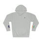 Indian Australian Flag Fleece Hoodie | India Australia Dual Heritage Gift | Personalized Initials | Embroidered Sleeve Flags - Proud & Loyal