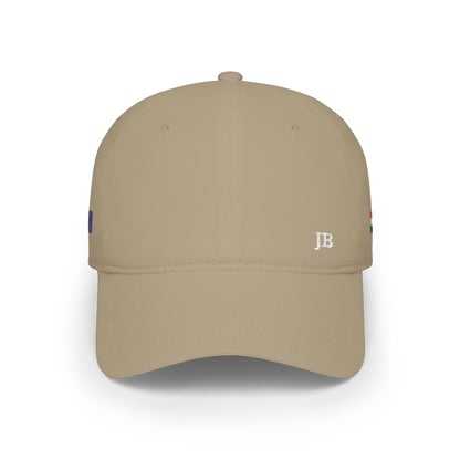 Indian Australian Flag Hat Personalized Initials | India Australia Dual Heritage Embroidered Cap | Low Profile Cotton Baseball Hat - Proud & Loyal