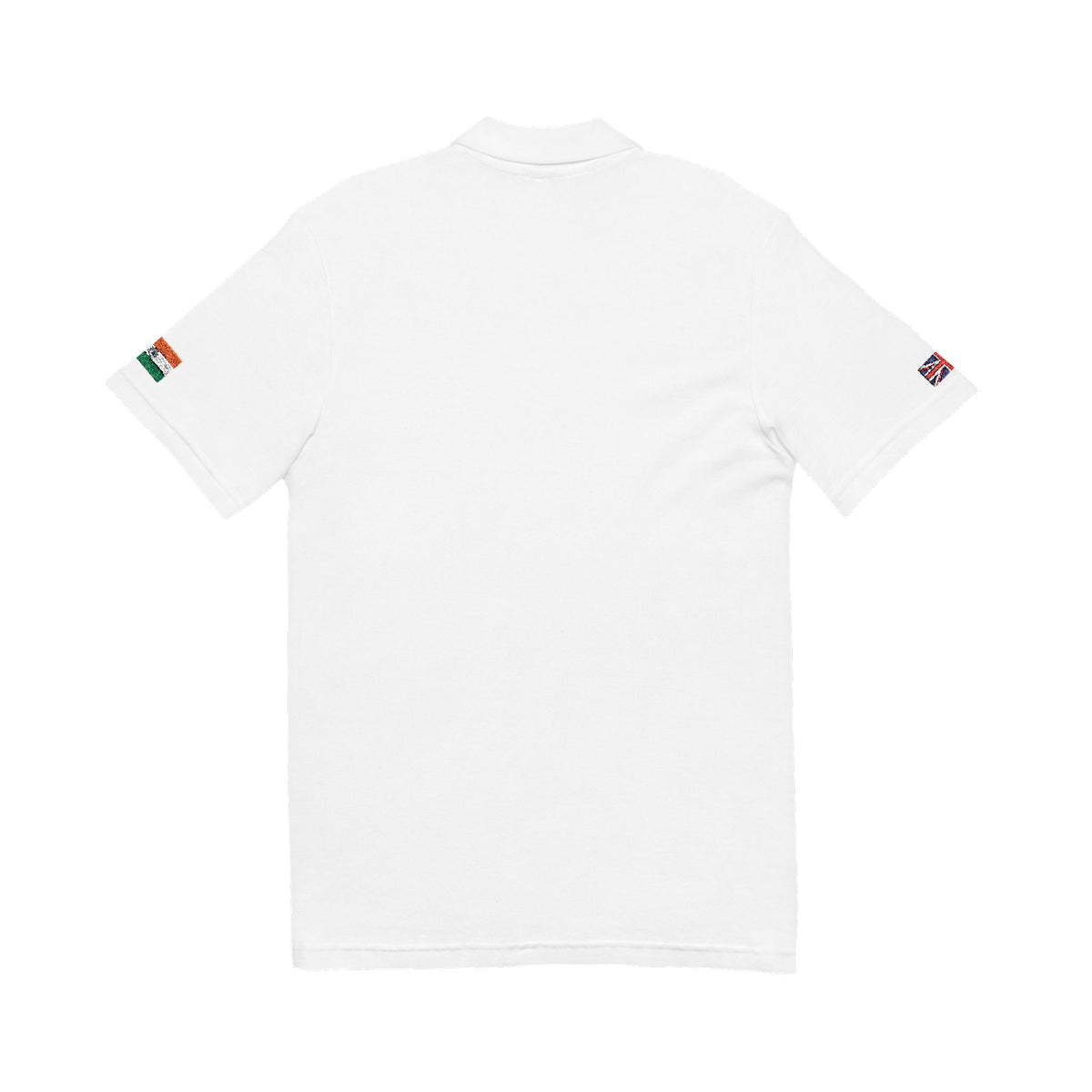 Indian British Embroidered Polo Shirt | India UK Dual Heritage Polo | Personalized Initials | Two Flag Heritage Gift | United Kingdom - Proud & Loyal