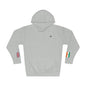 Indian British Flag Fleece Hoodie | India UK Dual Heritage Gift | Personalized Initials | Embroidered Sleeve Flags | United Kingdom & India - Proud & Loyal