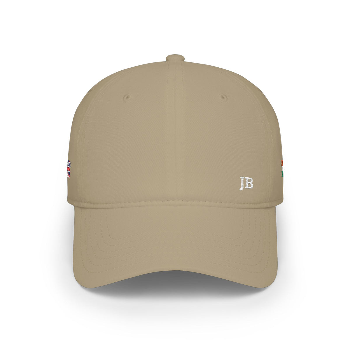 Indian British Flag Hat Personalized Initials | India UK Dual Heritage Embroidered Cap | Low Profile Cotton Baseball Hat - Proud & Loyal