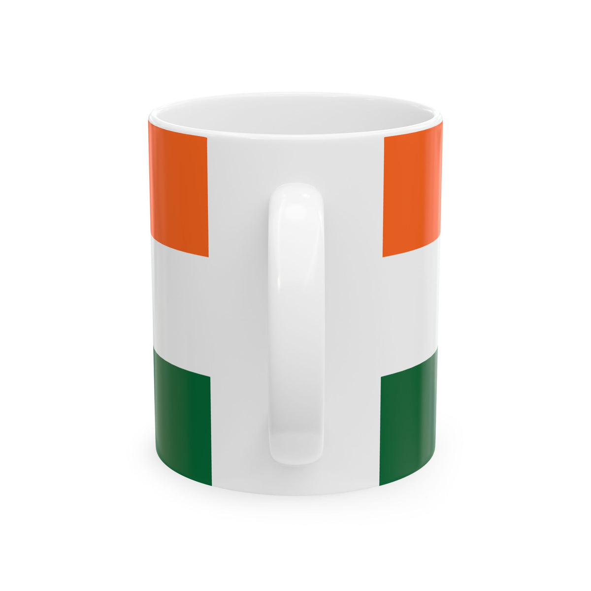 Indian Flag Mug | Tricolor Ceramic Coffee Cup with Ashoka Chakra - Proud & Loyal