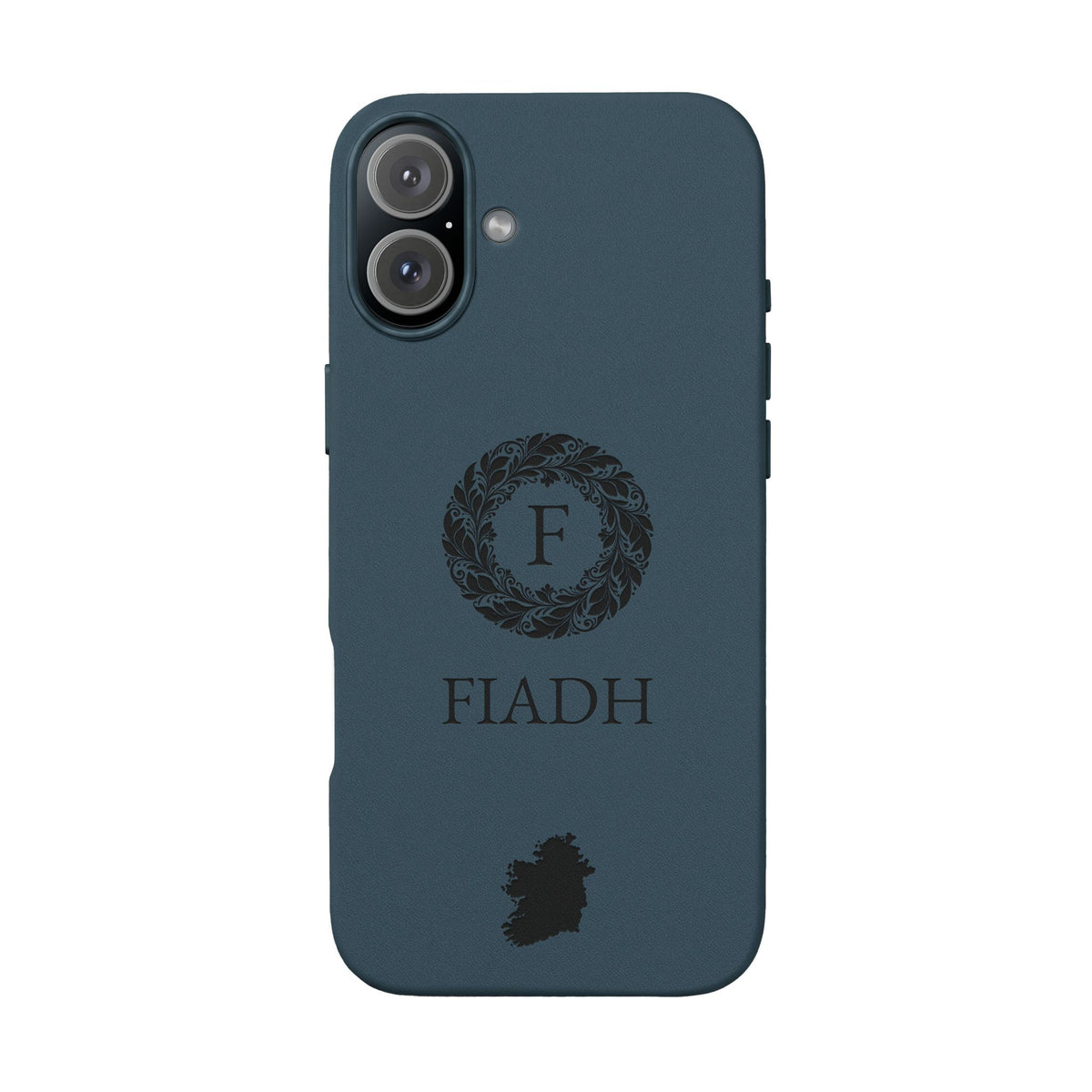 Ireland Vegan Leather iPhone Case, Custom Irish Monogram Cover, Personalized Name Initials iPhone 16 15 14 13 12, Ireland Map Gift - Proud & Loyal