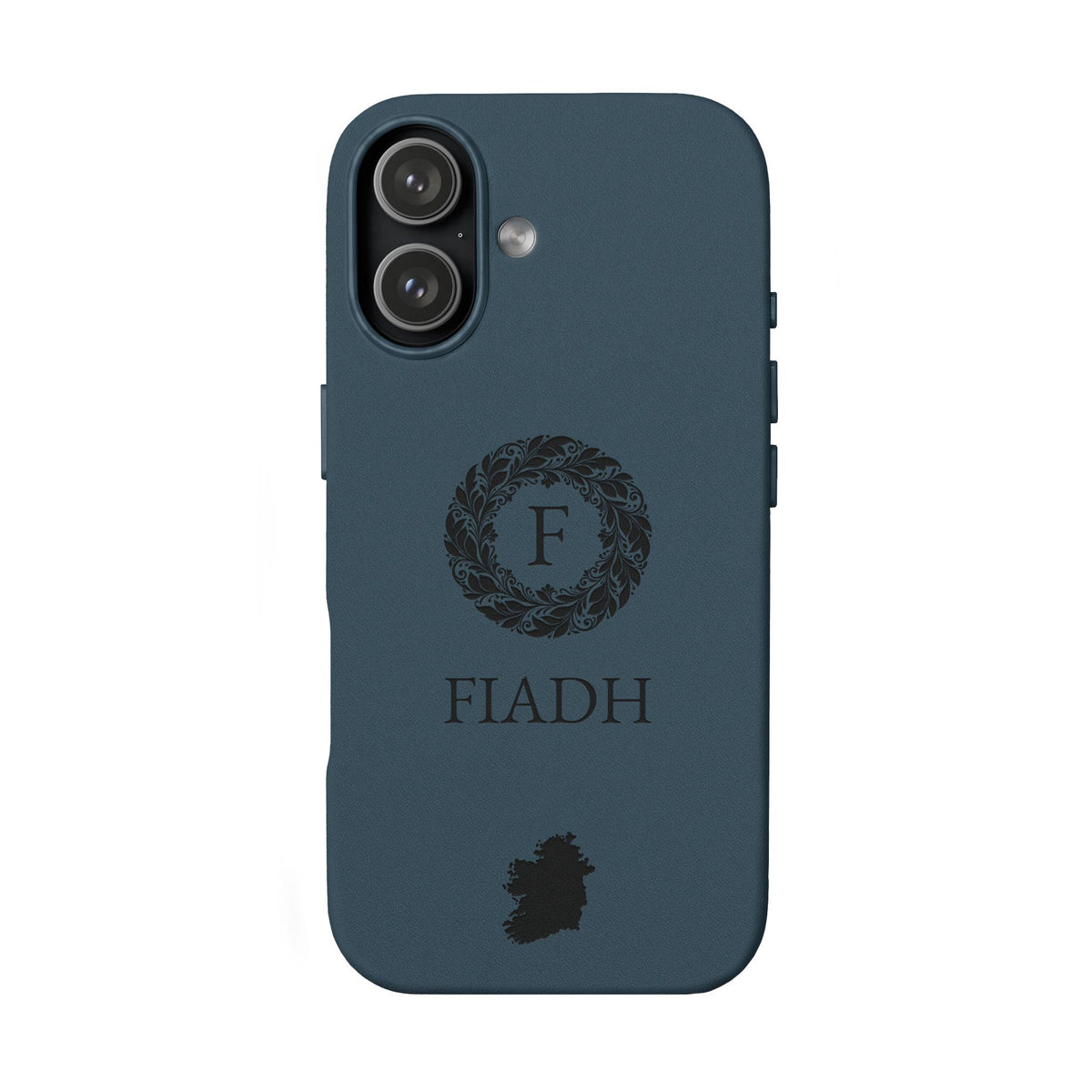 Ireland Vegan Leather iPhone Case, Custom Irish Monogram Cover, Personalized Name Initials iPhone 16 15 14 13 12, Ireland Map Gift - Proud & Loyal