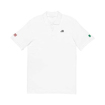 Irish American Heritage Polo Shirt, Ireland USA Flag Embroidered Polo, Custom Initials, Cotton Pique Shirt, Irish Gift - Proud & Loyal