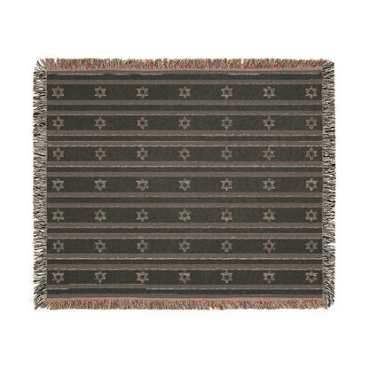Israel Flag Star Stripe Woven Blanket | Throw - Proud & Loyal