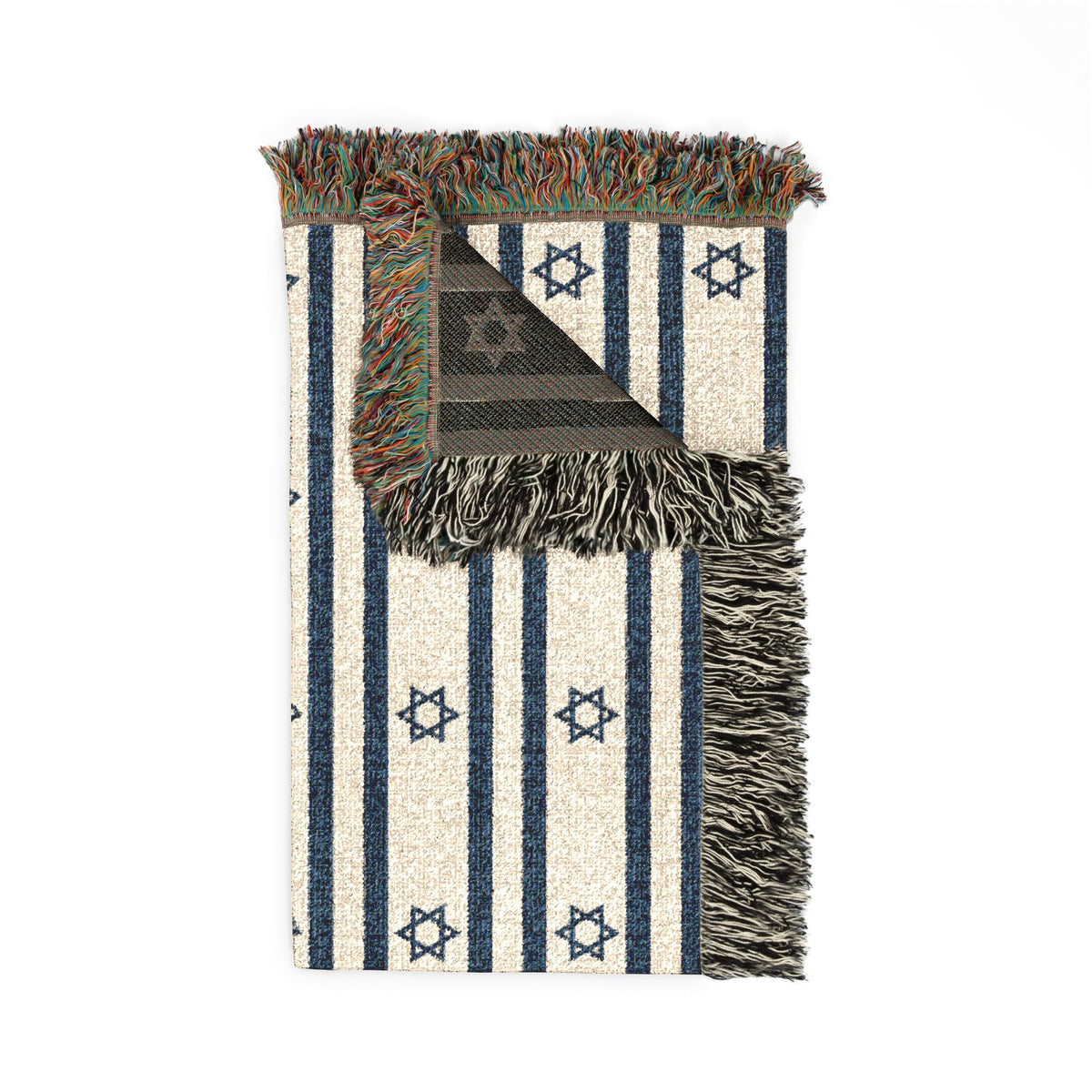 Israel Flag Star Stripe Woven Blanket | Throw - Proud & Loyal