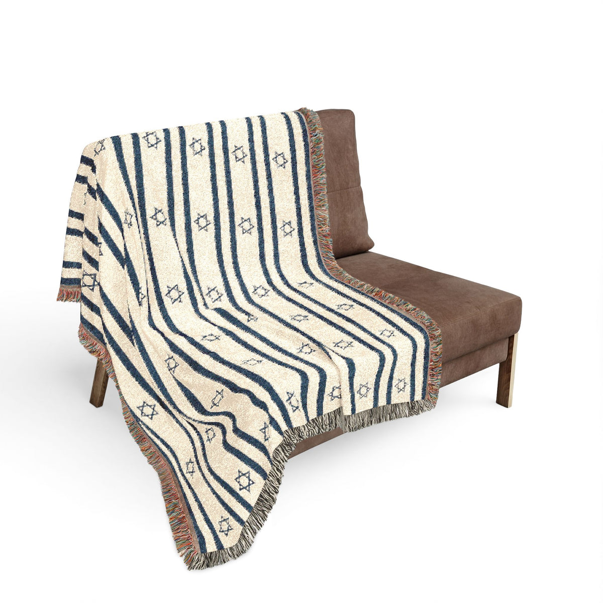 Israel Flag Star Stripe Woven Blanket | Throw - Proud & Loyal
