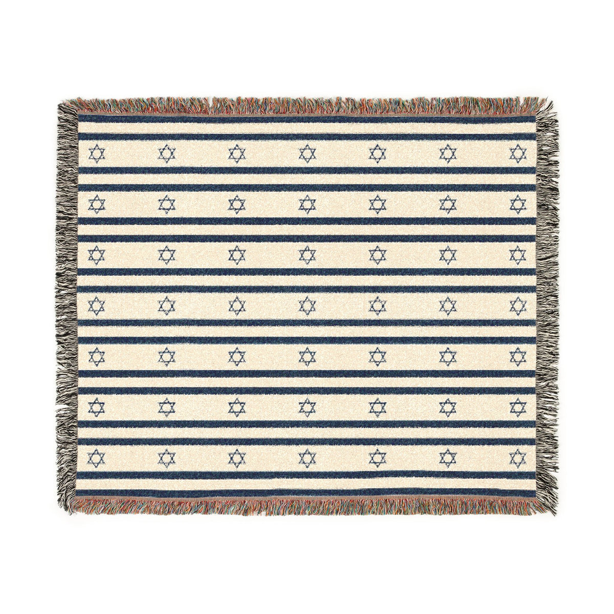 Israel Flag Star Stripe Woven Blanket | Throw - Proud & Loyal