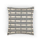 Israel Flag Stripe Woven Pillow | Neutral Boho Throw Cushion - Proud & Loyal