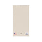 Israeli American Embroidered Waffle Cotton Throw, Lightweight Cozy Blanket | Israel USA Neutral Home Accent - Proud & Loyal