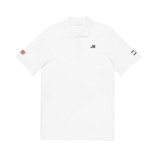 Israeli American Heritage Polo Shirt, Israel USA Flag Embroidered Polo, Custom Initials, Cotton Pique Shirt, Israeli Gift - Proud & Loyal
