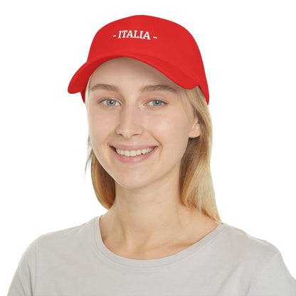 Italia Embroidered Cap, Italy Flag Hat, Patriotic Baseball Cap, Italian Pride Cotton Hat, Unisex Gift, Low Profile Cotton Cap - Proud & Loyal