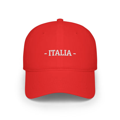 Italia Embroidered Cap, Italy Flag Hat, Patriotic Baseball Cap, Italian Pride Cotton Hat, Unisex Gift, Low Profile Cotton Cap - Proud & Loyal