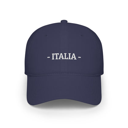 Italia Embroidered Cap, Italy Flag Hat, Patriotic Baseball Cap, Italian Pride Cotton Hat, Unisex Gift, Low Profile Cotton Cap - Proud & Loyal