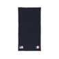 Italian American Embroidered Waffle Cotton Throw, Lightweight Cozy Blanket | Italy USA Neutral Home Accent - Proud & Loyal