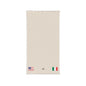Italian American Embroidered Waffle Cotton Throw, Lightweight Cozy Blanket | Italy USA Neutral Home Accent - Proud & Loyal