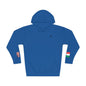 Italian American Flag Fleece Hoodie | Italy USA Dual Heritage Naturalization Gift | Personalized Initials | Embroidered Sleeve Flags - Proud & Loyal