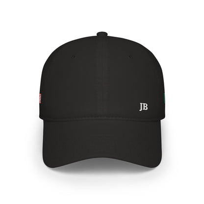 Italian American Flag Hat Personalized Initials | Italy USA Dual Heritage Embroidered Cap | Low Profile Cotton Baseball Hat - Proud & Loyal
