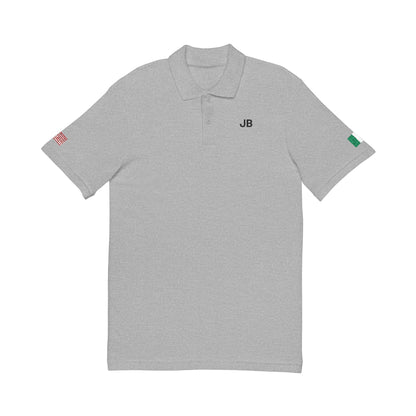 Personalized Italian American Embroidered Flag Polo