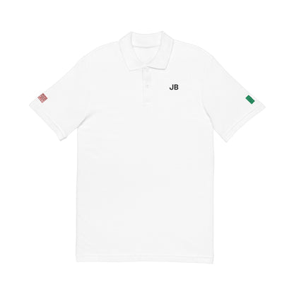 Personalized Italian American Embroidered Flag Polo