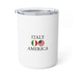 Italian American Personalized Name Insulated Coffee Mug, Custom Travel Tumbler, Italy USA Dual Heritage Naturalization Citizen Gift - Proud & Loyal