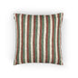 Italy Flag Geometric Striped Woven Pillow | Rust Green Brick Pattern, Boho Home Decor - Proud & Loyal