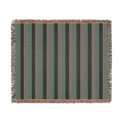 Italy Flag Red Green Cream Striped Woven Blanket | Cozy Fringe Throw - Proud & Loyal