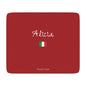 Italy Italian Custom Name Sherpa Blanket, Personalized Name Cozy Fleece Throw, Minimalist Italy USA Flag Heritage Blanket, Holiday Gift - Proud & Loyal