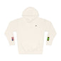 Jamaican American Flag Fleece Hoodie | Jamaica USA Dual Heritage Naturalization Gift | Personalized Initials | Embroidered Sleeve Flags - Proud & Loyal