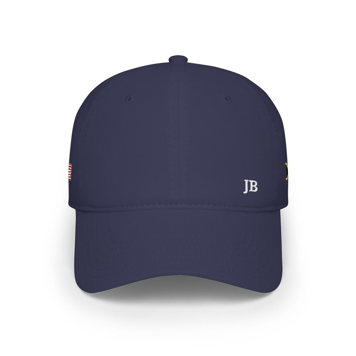 Jamaican American Flag Hat Personalized Initials | Jamaica USA Dual Heritage Embroidered Cap | Low Profile Cotton Baseball Hat - Proud & Loyal